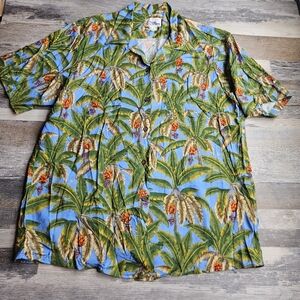 Reyn Spooner Tropical Hawaiian Vintage Button Down Shirt Medium